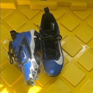 Nike Kids Blue and Black Alpha Football Cleats
